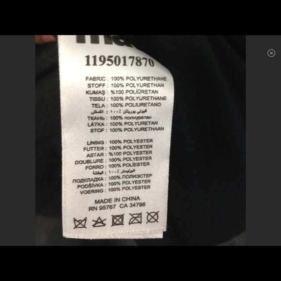 Mavi Charcoal Grey Vegan Leather Jacket - Picture 11 of 13